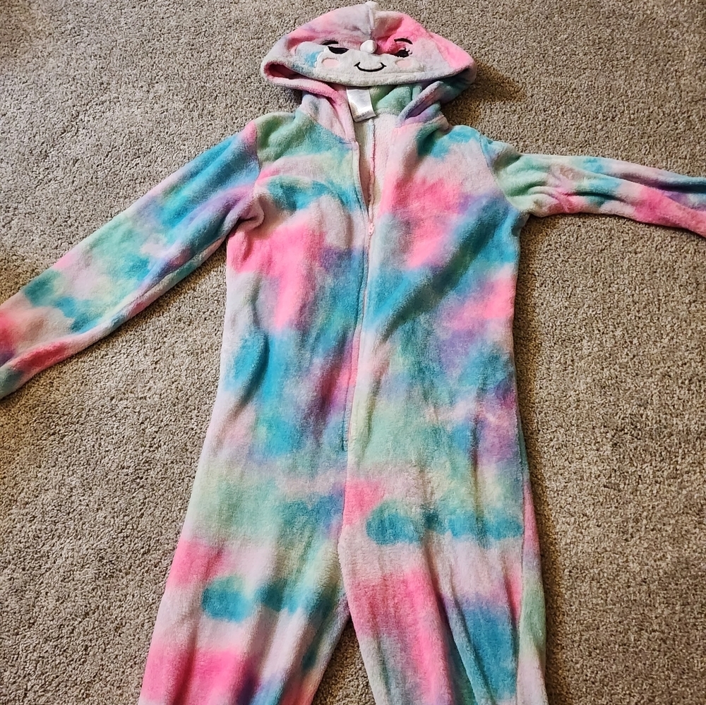EUC Girls Narwal onesie size 14-16
